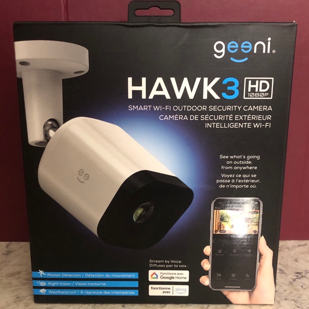 Hawk 3 Indoor/Outdoor HD 1080p Wi-Fi Wired Standard Security Camera